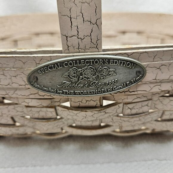 Workshops Gerald E. Henn Crackle Basket Special Collector’s Edition Mother’s Day - Picture 2 of 6